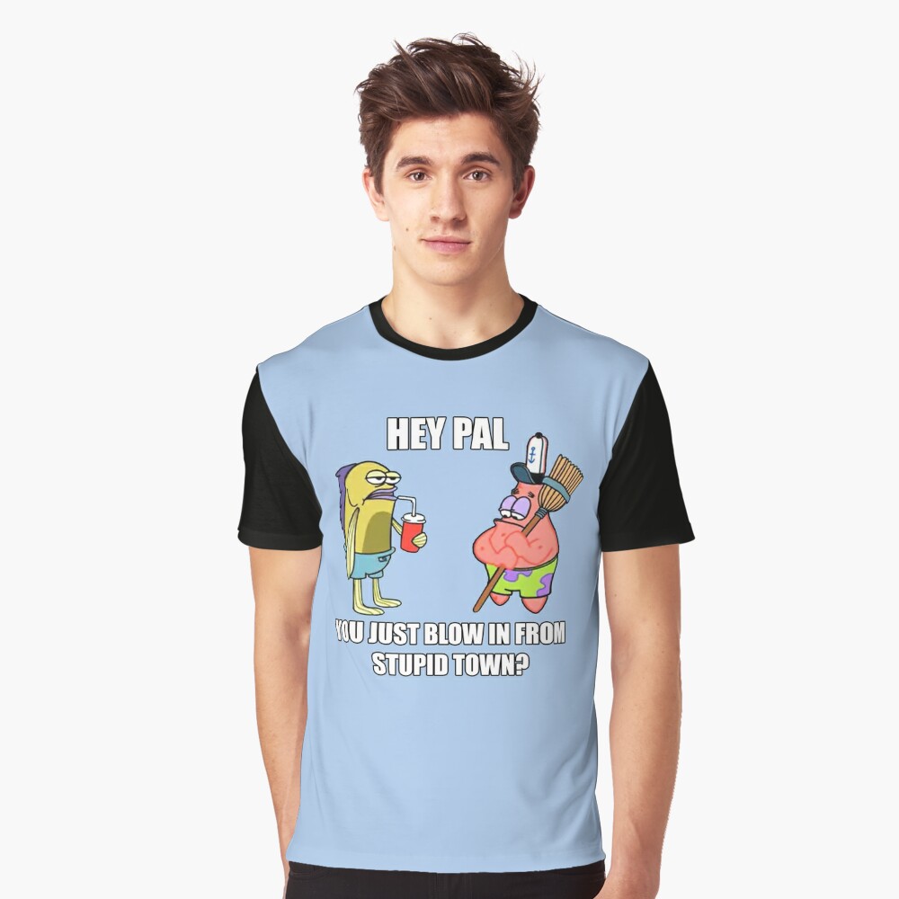 Spongebob Stupid Town T Shirt By Sockminkey Redbubble