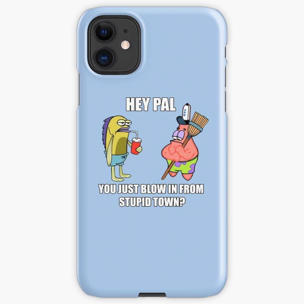 Spongebob Stupid Town Iphone Case Cover By Sockminkey Redbubble