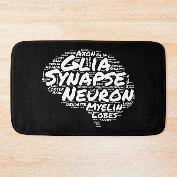 Item preview, Brain Parts Word Cloud - Neuroscience, Psychology, Biopsychology, Neuron, Mind, Brain, Dopamine, Serotonin, Oxytocin designed and sold by jadedscientist.