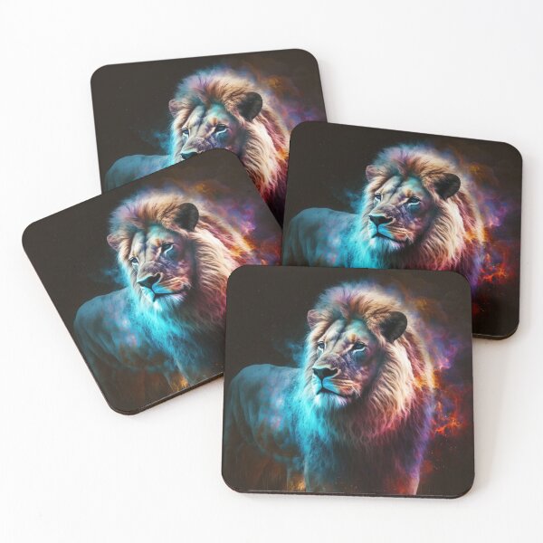 Item preview, A Beautiful Colorful Neon Lion  designed and sold by Cute-Jory-Store.
