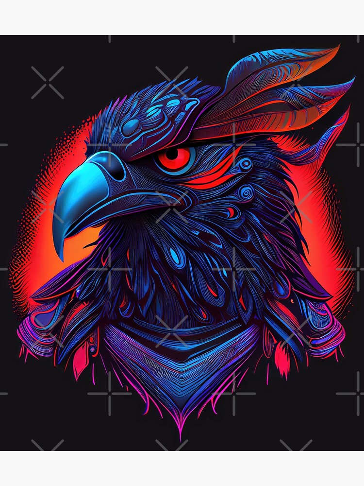 retro raven in vaporwave aesthetic Design vintage ravens Premium T-Shirt