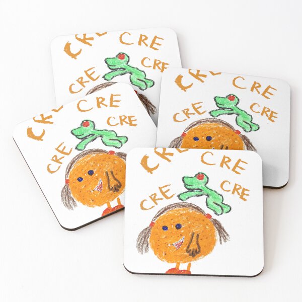 Item preview, Orange girl with jumping frog designed and sold by MadeBySicilian.