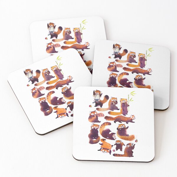 Item preview, Red Pandas family gathering designed and sold by DraconesStudio.