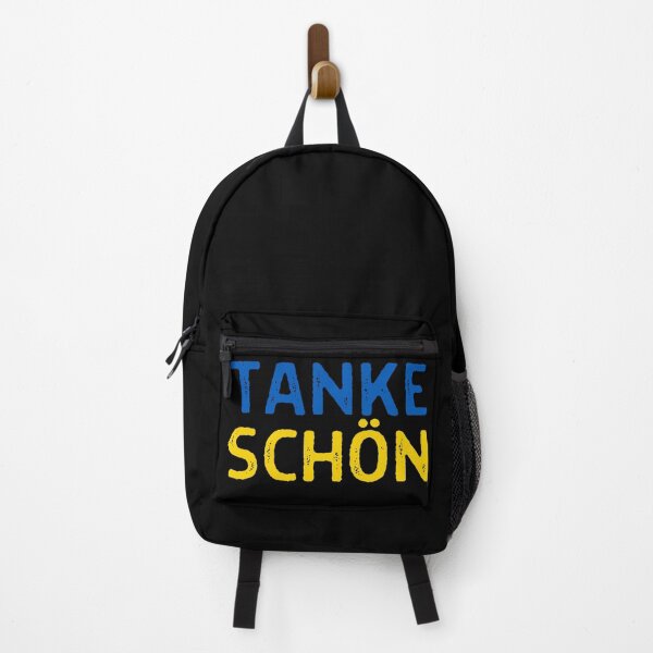 Item preview, Ukraine Support - Tanke Schön - Blue and Yellow Text on Black - Ukrainian Flag  designed and sold by GodsFlagFandom.