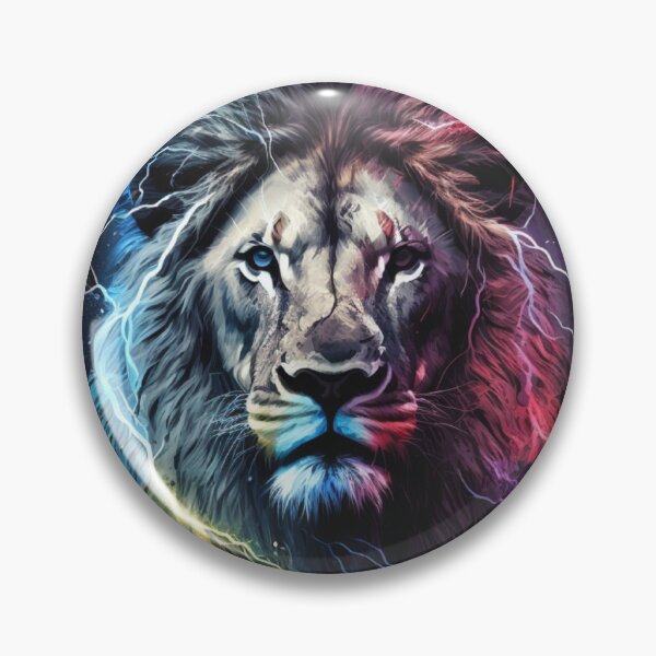 Item preview, A Wild Colorful Neon Lion  designed and sold by Cute-Jory-Store.