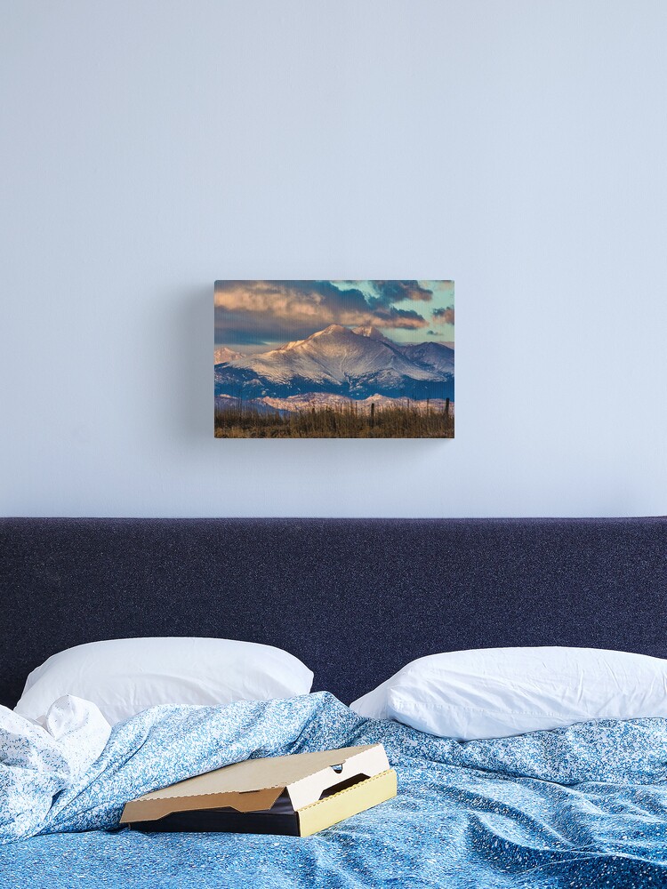 Thumbnail 2 of 3, Canvas Print, Sunrise Over Mt Meeker and Longs Peak designed and sold by nikongreg.