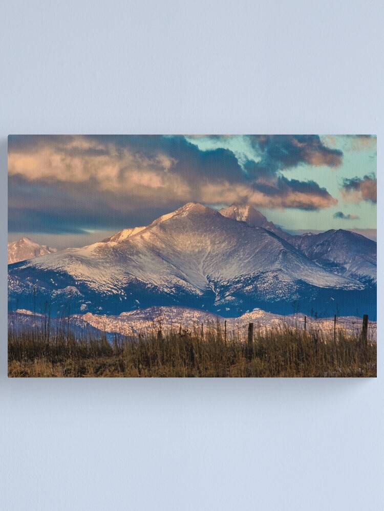 Thumbnail 1 of 3, Canvas Print, Sunrise Over Mt Meeker and Longs Peak designed and sold by nikongreg.