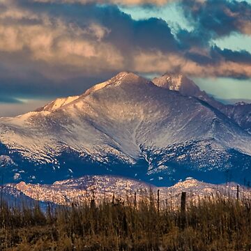 Artwork thumbnail, Sunrise Over Mt Meeker and Longs Peak by Gregory J Summers
