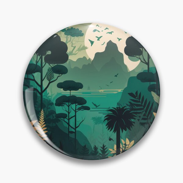 Item preview, Tropical forest and a super moon designed and sold by Art-Faux.