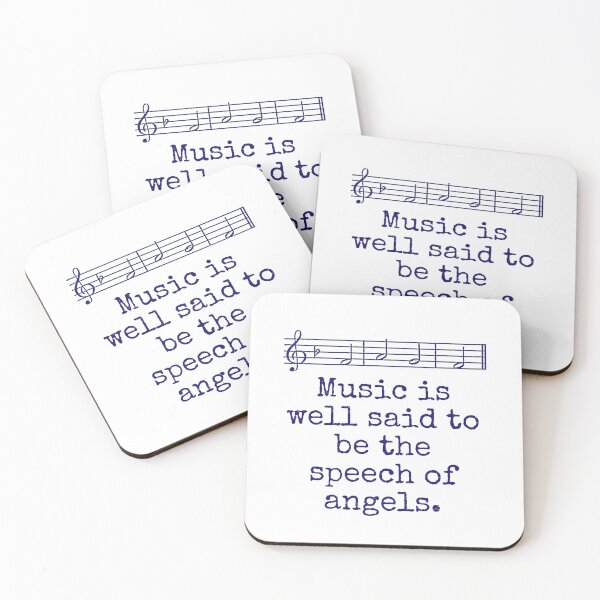 Item preview, Music Is Well Said To Be - Music Quote  designed and sold by CrankyOldDude.