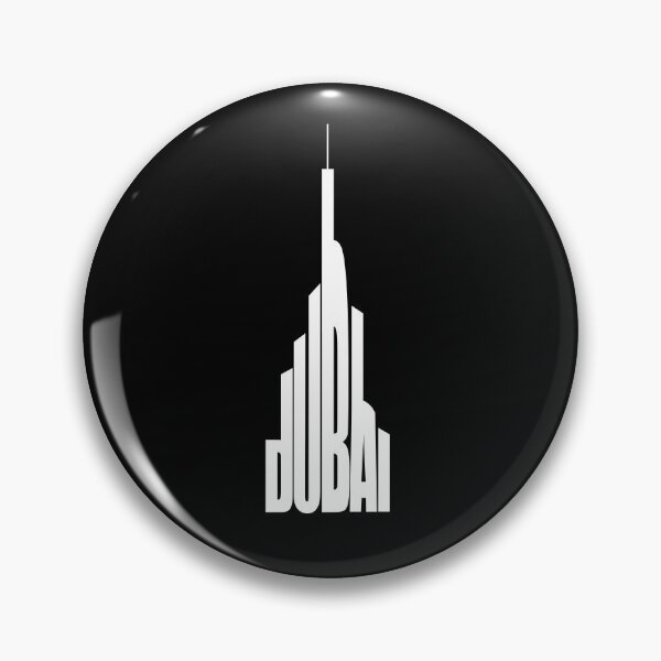 Item preview, Dubai-Burj Khalifa Typography white designed and sold by flydye.