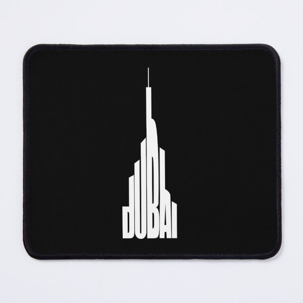 Item preview, Dubai-Burj Khalifa Typography white designed and sold by flydye.