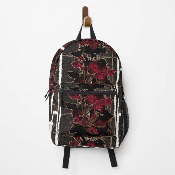 Item preview, Rose tendril red green - digital illusion // designed and sold by Lillrose.