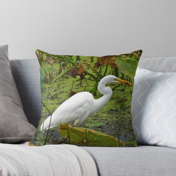 Item preview, White Heron Feeding designed and sold by dahlymama.