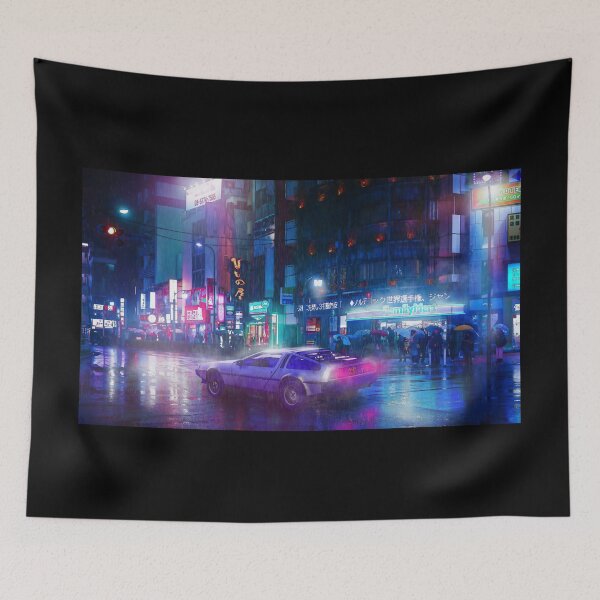 Item preview, Night Ride Through Rainy Streets designed and sold by Justinian Matieu.