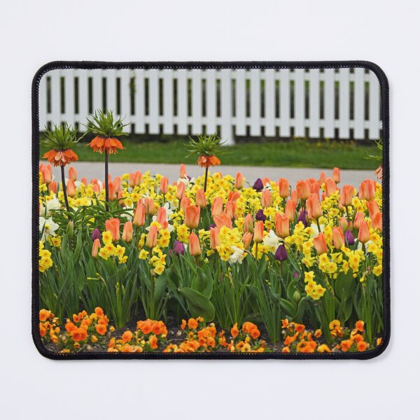 Item preview, Colorful garden with flowers in Vienna spring season designed and sold by goceris.