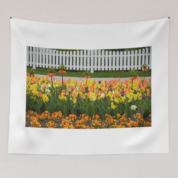 Item preview, Colorful garden with flowers in Vienna spring season designed and sold by goceris.