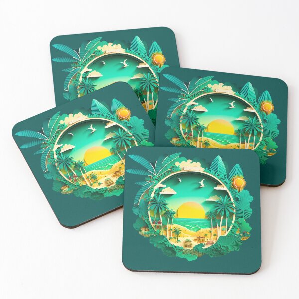 Item preview, Multidimensional Dream Tropical Beach #7 designed and sold by Artistic Pandas.