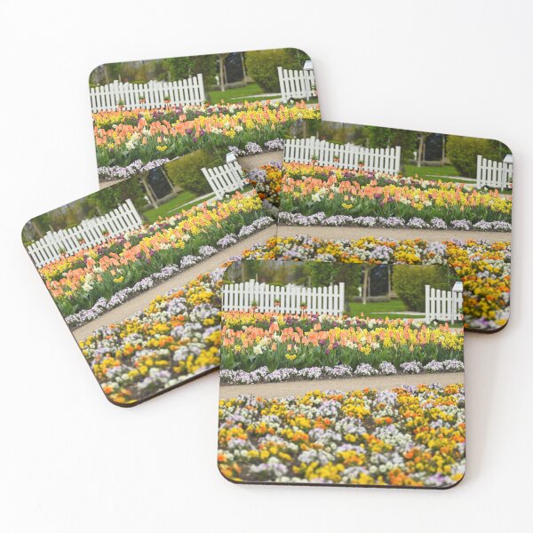 Item preview, Colorful garden with spring flowers in Vienna  designed and sold by goceris.