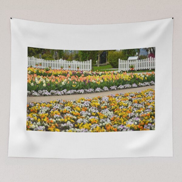 Item preview, Colorful garden with spring flowers in Vienna  designed and sold by goceris.