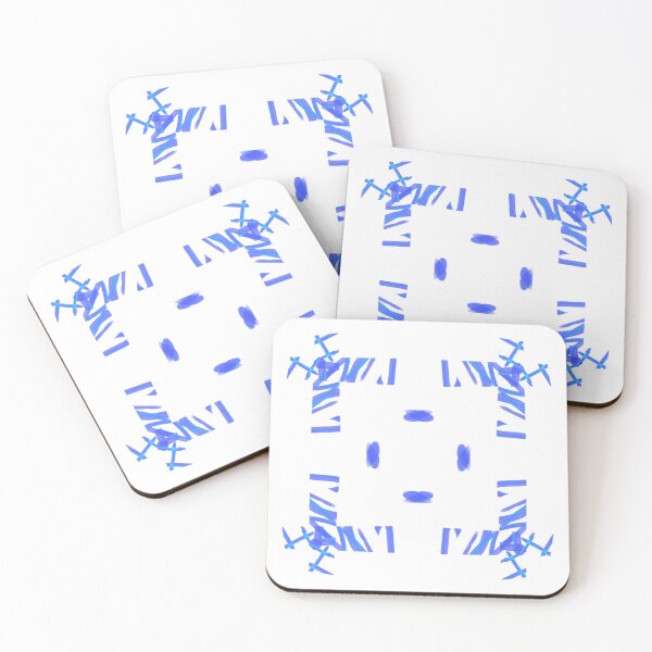 Item preview, blue squares designed and sold by Meo Design.