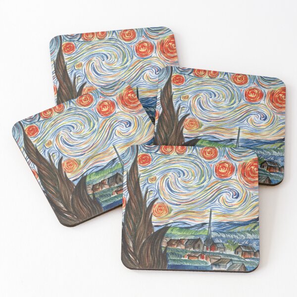 Item preview, Starry Starry Nights designed and sold by Mugdha Kakade Studio.