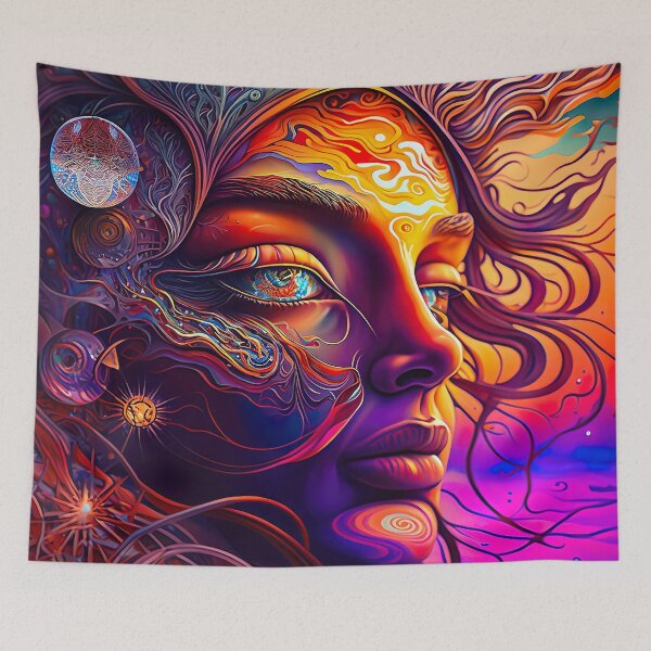 Item preview, Beautiful Trippy artwork illustration designed and sold by MuaveMotifs.