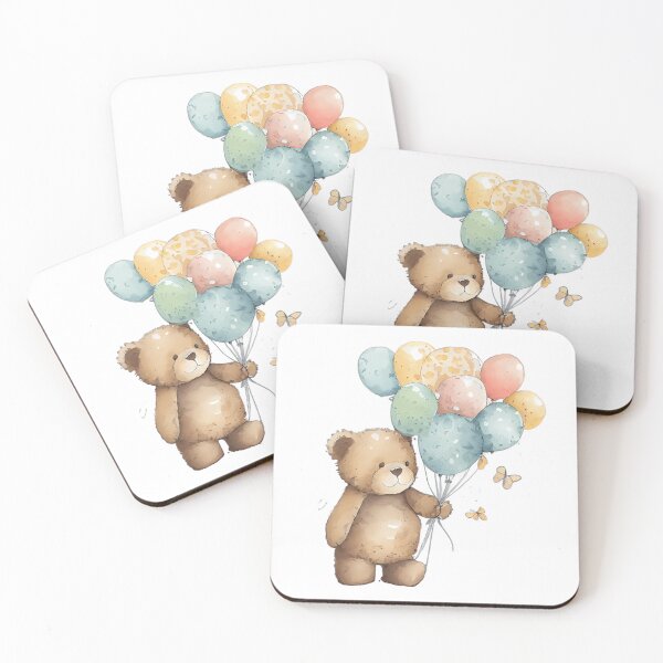 Item preview, Bear Balloons and Butterflies designed and sold by MTJ-Mushrooms.