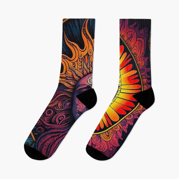 Item preview, Beautiful Trippy Sun illustration designed and sold by MuaveMotifs.