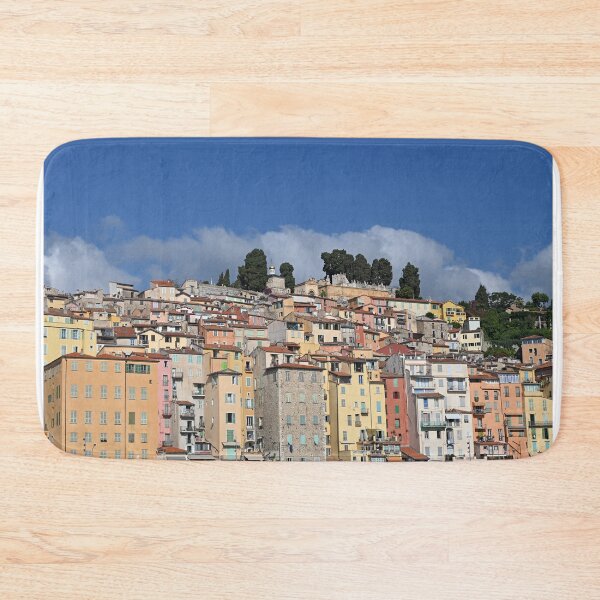 Item preview, Colorful old buildings in Menton France summer season designed and sold by goceris.