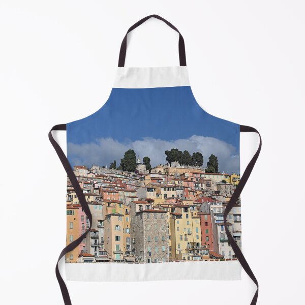 Item preview, Colorful old buildings in Menton France summer season designed and sold by goceris.