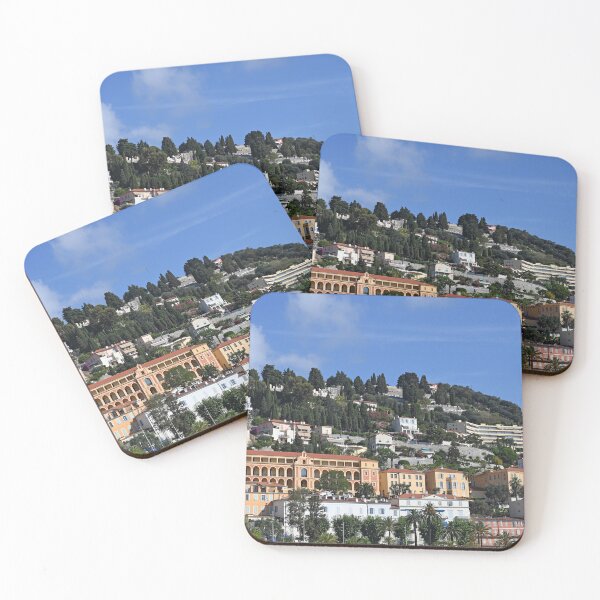 Item preview, old buildings on a hill in Menton France designed and sold by goceris.
