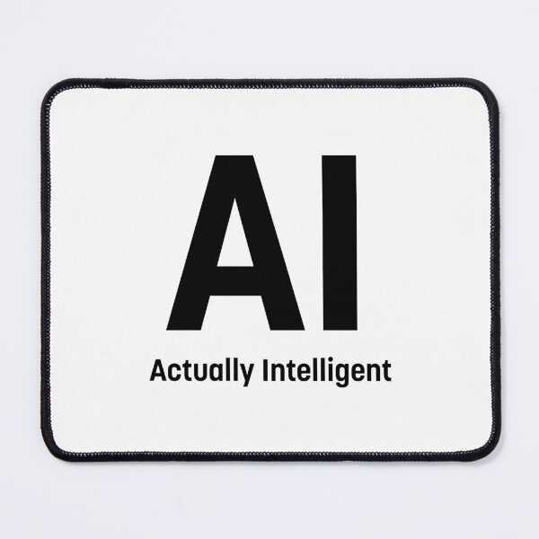 Item preview, AI - Actually Intelligent (Black) designed and sold by STUDIO-72.