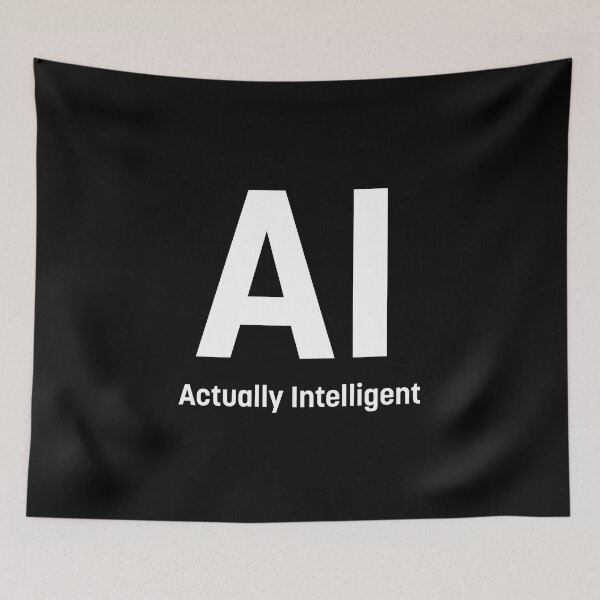 Item preview, AI - Actually Intelligent (White) designed and sold by STUDIO-72.