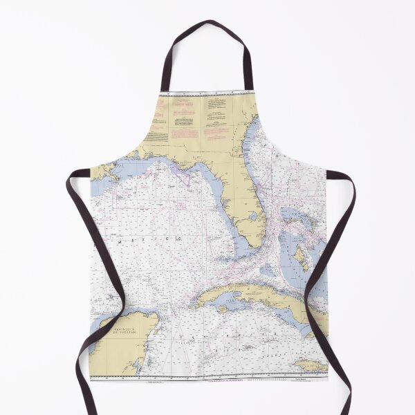 Item preview, Nautical Chart Graphic Raster Print #411 Gulf of Mexico, Florida, Cuba, Bahamas designed and sold by Pirate Foto.