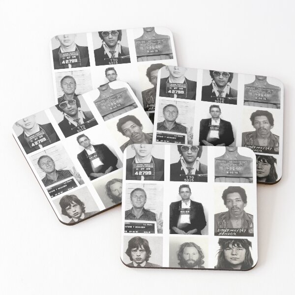 Item preview, Celebrity Mugshots Photography (Borderless) - Rock Stars And Actors - Celeb Photo Set Collage designed and sold by centuryretromedia.