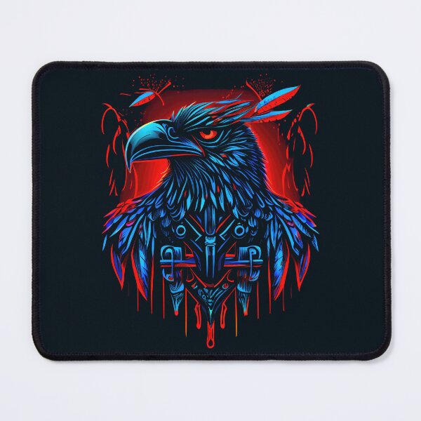 Item preview, Retro Hawk - Synthwave Raven Eagle designed and sold by Odd World.