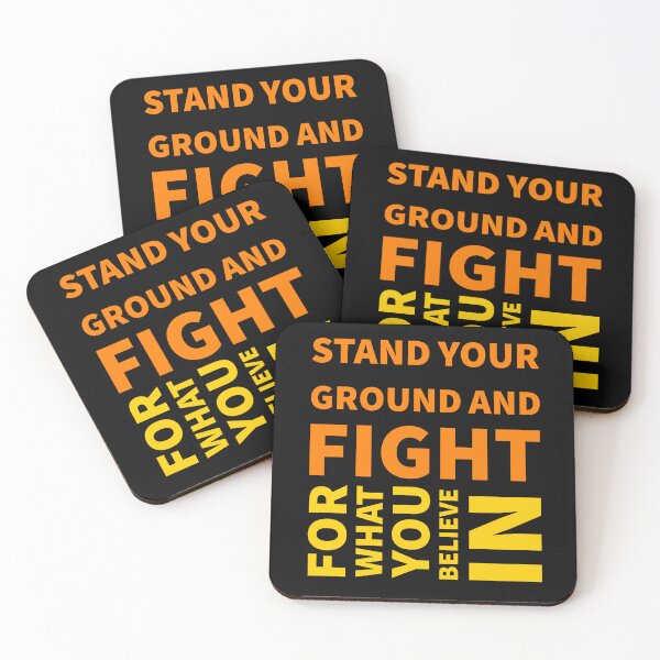 Item preview, Stand Your Ground and Fight for What You Believe In Motivational Design designed and sold by SimpliText.