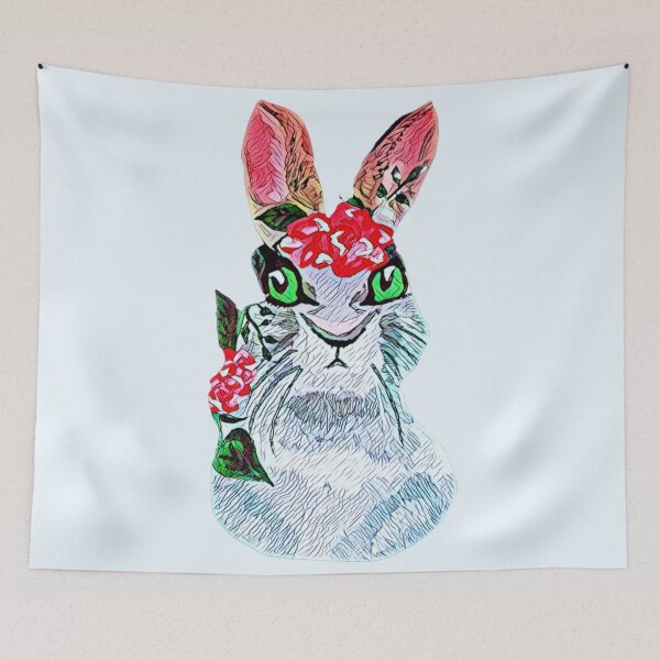Item preview, Flower bunny designed and sold by CuddlyPeas.