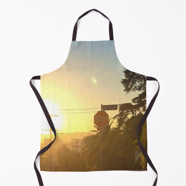 Item preview, sunset stop sign designed and sold by Bethan Rose Studio.