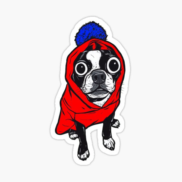 Item preview, Red Boston Terrier Hoody designed and sold by turddemon.