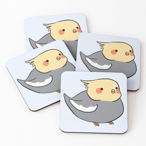 Item preview, Cockatiels cute illustration  designed and sold by Yarafantasyart.