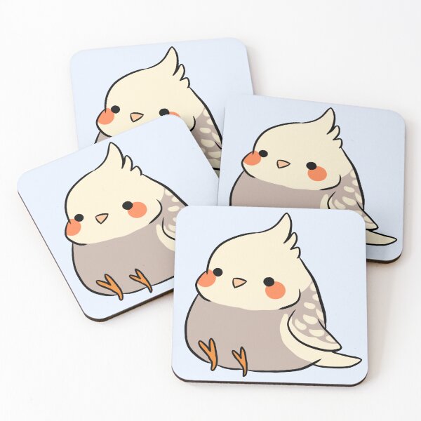 Item preview, Cockatiels cute illustration  designed and sold by Yarafantasyart.