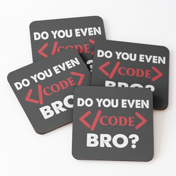 Item preview, Do You Even Code Bro - Funny Coder designed and sold by S Cube Design.
