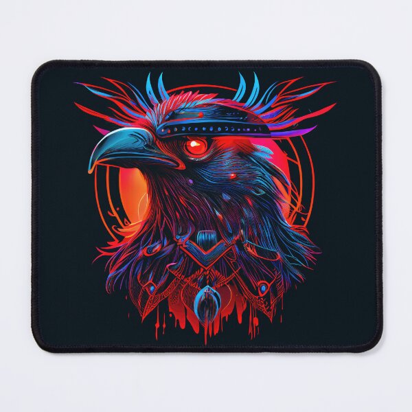 Item preview, Retro Hawk - Synthwave Raven Eagle designed and sold by Odd World.