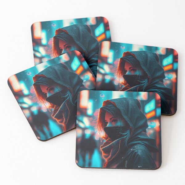 Item preview, Cyberpunk Dystopia: Futuristic Art Print designed and sold by Lina Khaled.