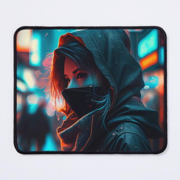 Item preview, Cyberpunk Dystopia: Futuristic Art Print designed and sold by Lina Khaled.