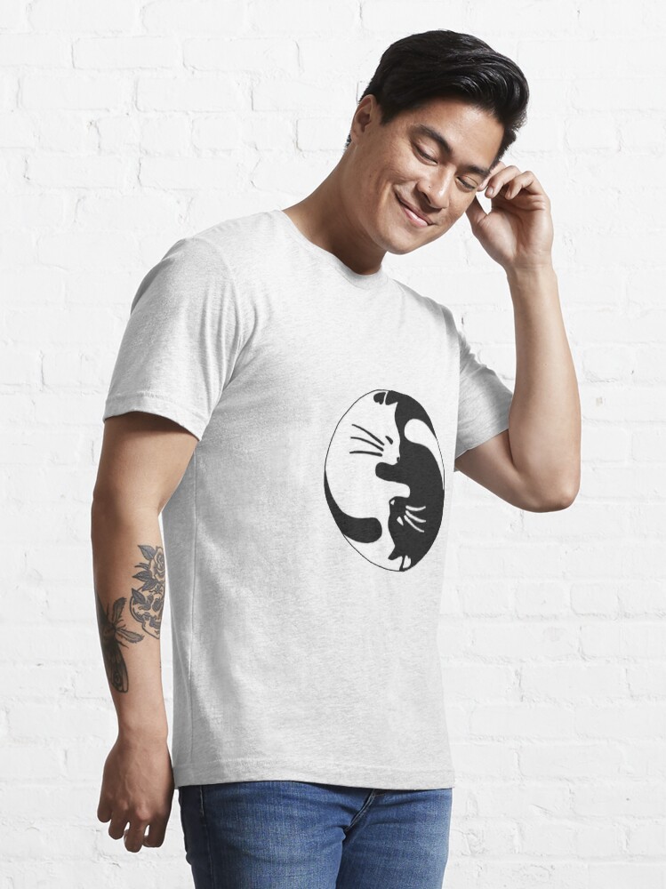 Alternate view of Yin and yang kitty Essential T-Shirt