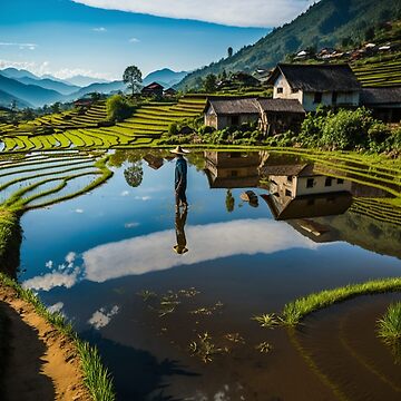 Artwork thumbnail, Lands of Asia - Risière by AI Nspiration