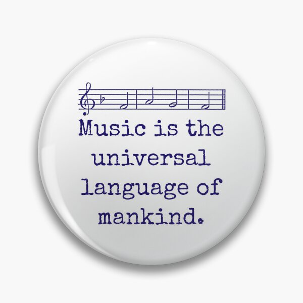 Item preview, Music Is The Universal Language - Music Quote  designed and sold by CrankyOldDude.